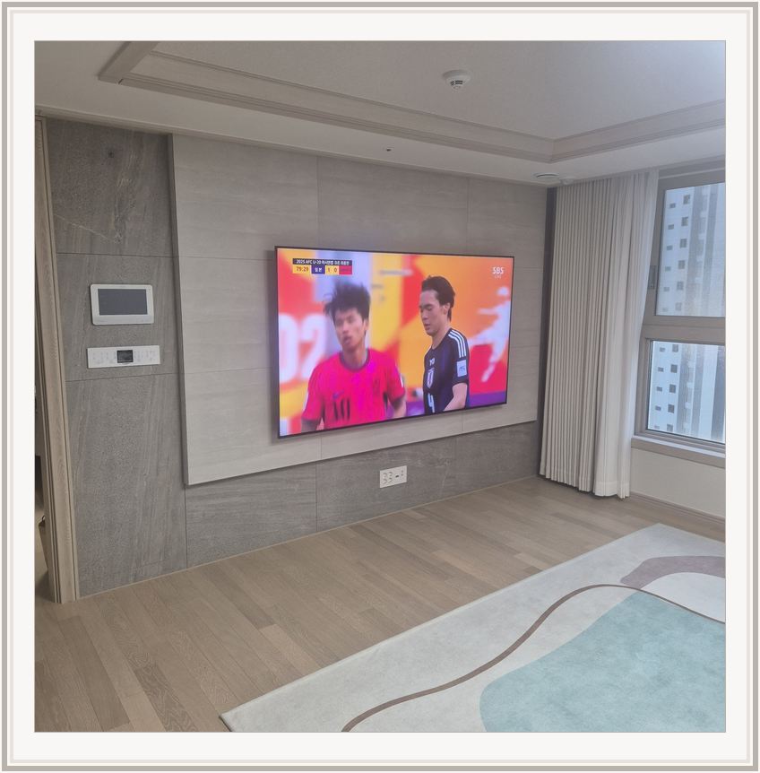 마곡동 · 발산동 · 방화동 벽걸이TV 설치 시 화면 위치를 참고할 수 있는 사진 1