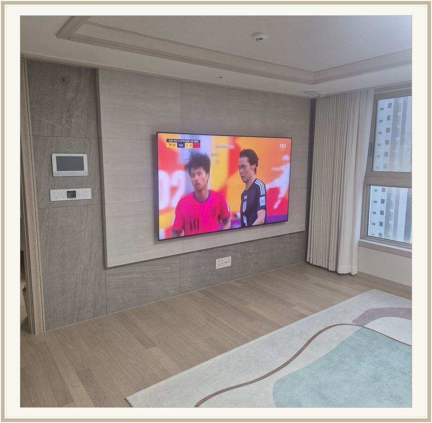 덕은동 · 향동 · 창릉동 벽걸이TV 설치 시 화면 위치를 참고할 수 있는 사진 1