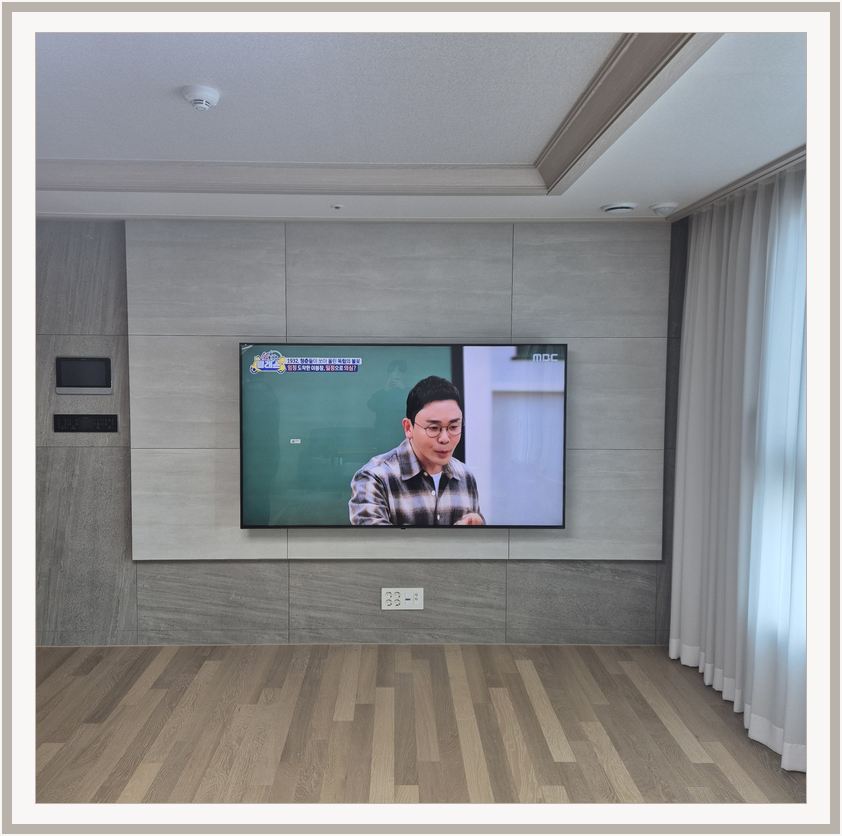 판교동 · 낙생동 · 금토동 벽걸이TV 설치 시 화면 위치를 참고할 수 있는 사진 1